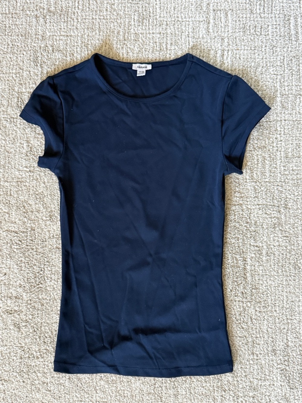 Garage Navy Short Sleeve Crew Tee